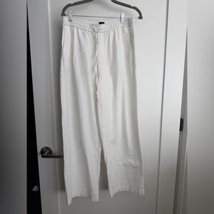 J. Crew Factory Linen Blend Drawstring Pant